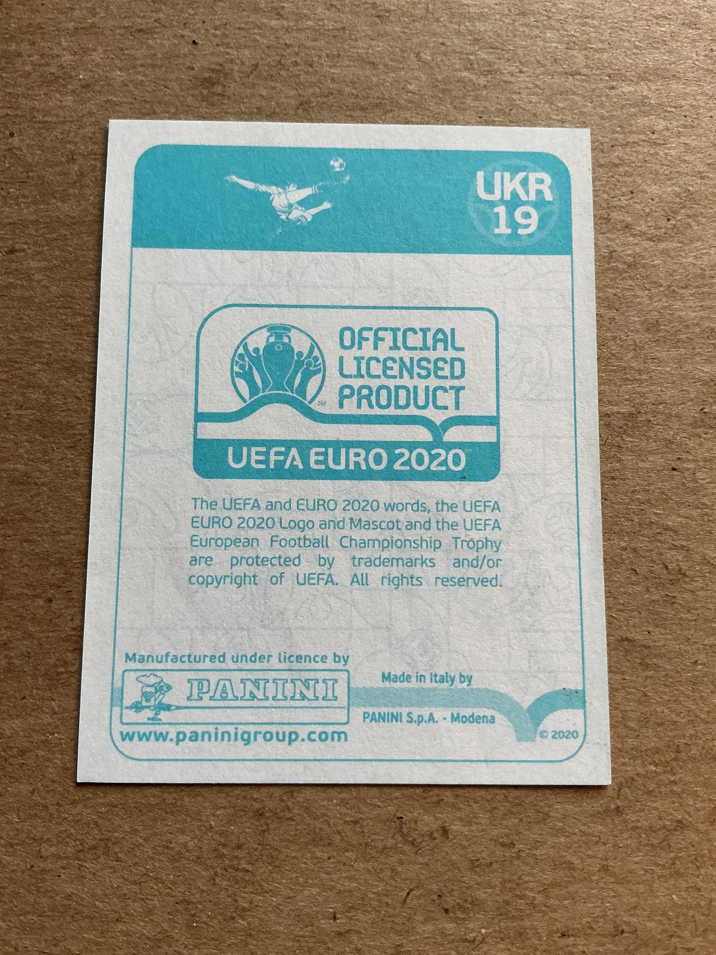 Serhiy Sydorchuk, Ukraine 🇺🇦 UEFA Euro 2020 Panini hand signed