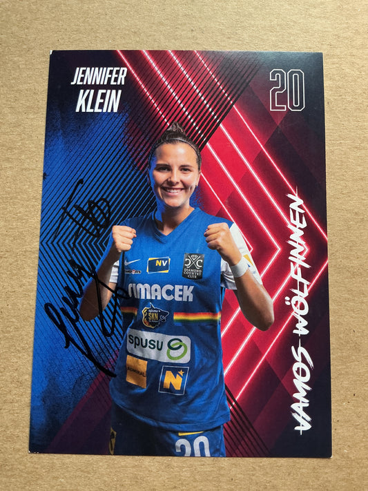 Jennifer Klein, Austria 🇦🇹 SKN St.Pölten 2022/23 hand signed