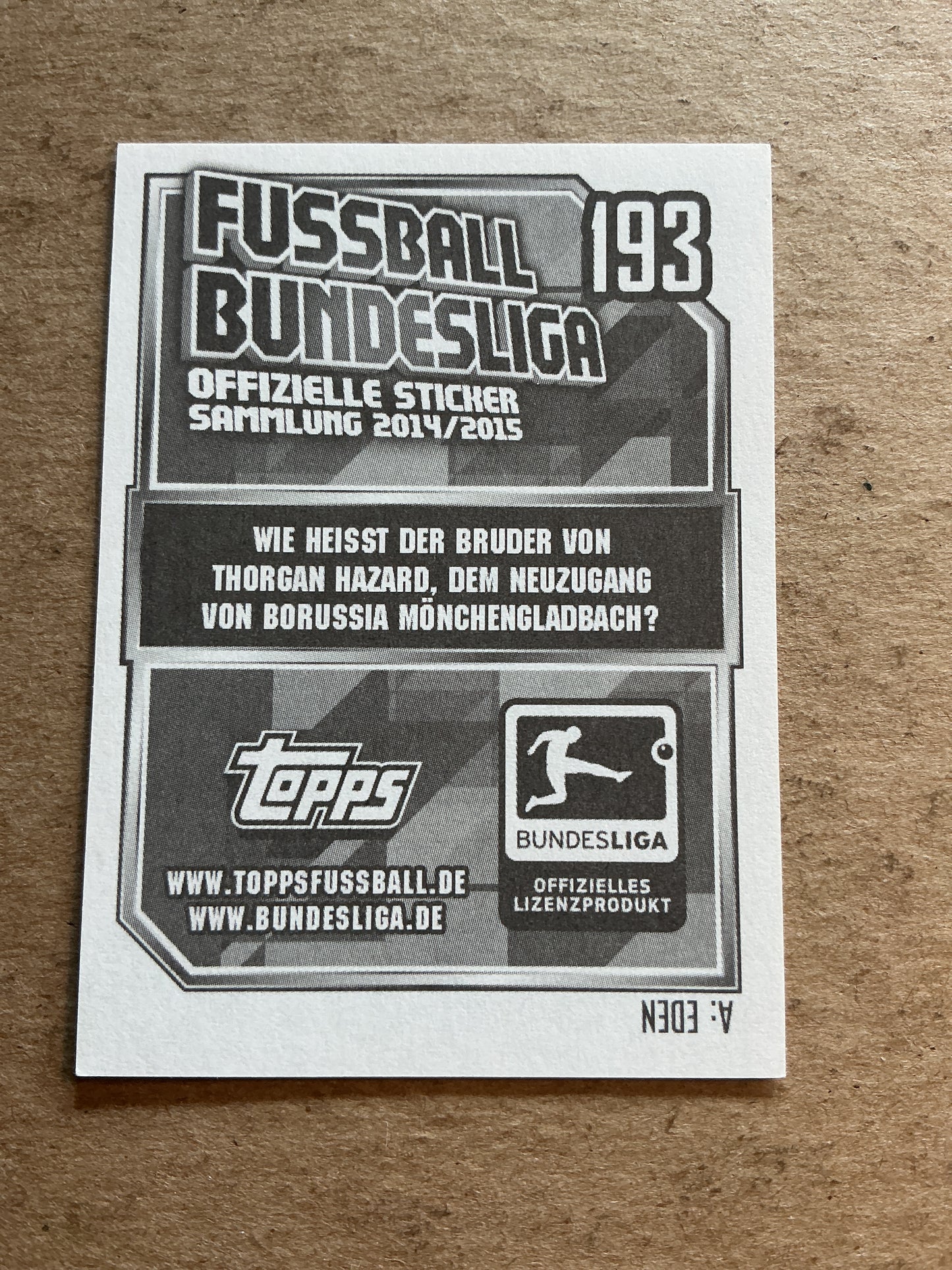 Christoph Kramer, Germany 🇩🇪 Borussia Mönchengladbach 2014/15 Topps hand signed