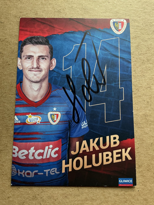 Jakub Holúbek, Slovakia 🇸🇰 Piast Gliwice 2020/21 hand signed