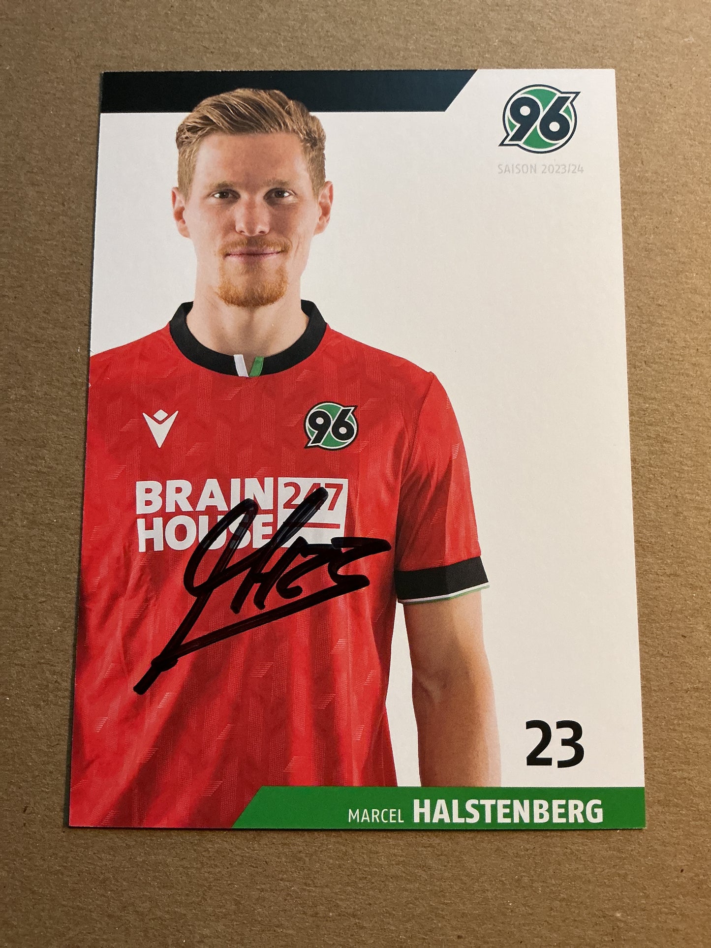 Marcel Halstenberg, Germany 🇩🇪 Hannover 96 2023/24 hand signed