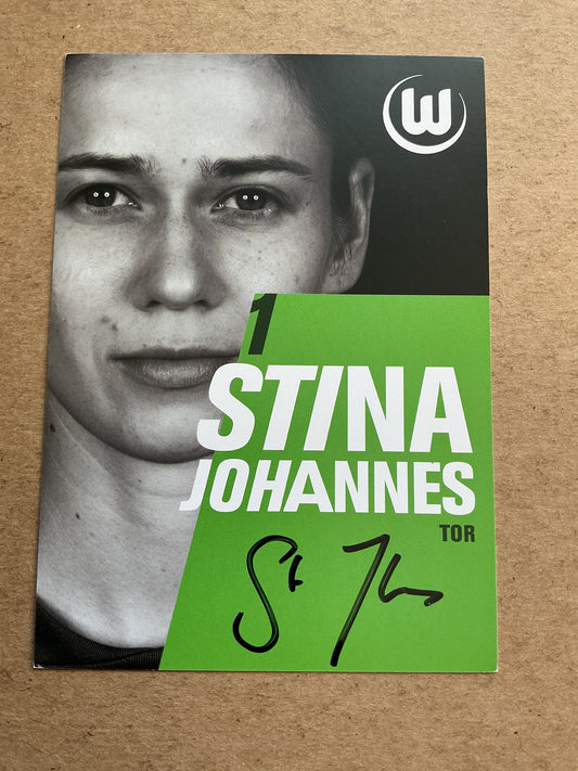 Stina Johannes, Germany 🇩🇪 VfL Wolfsburg 2025/26 hand signed