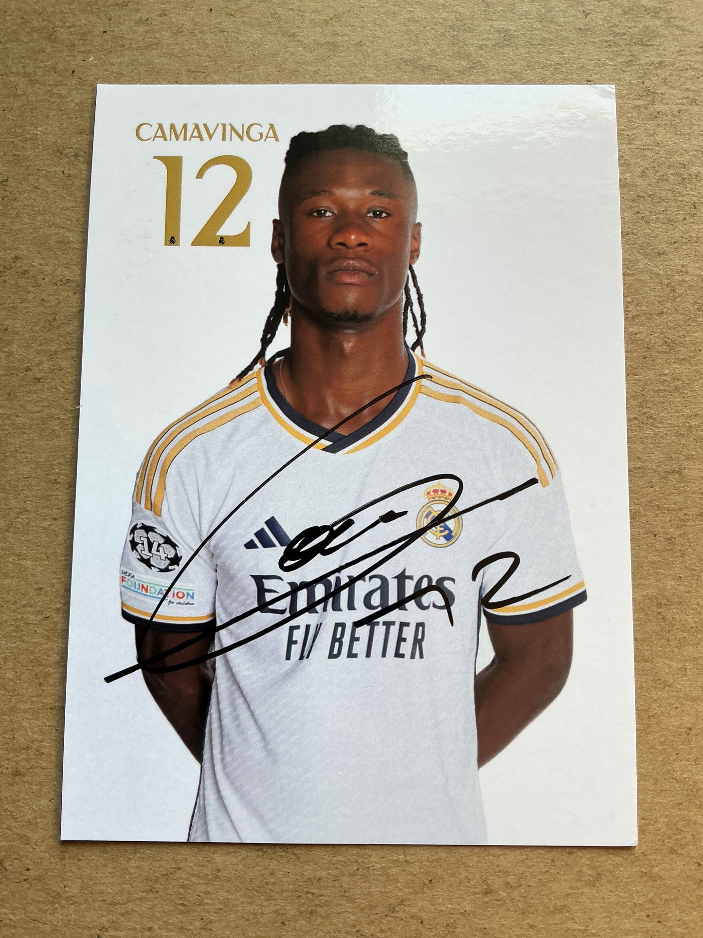Eduardo Camavinga, France 🇫🇷 Real Madrid 2023/24 hand signed