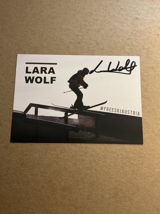 Lara Wolf, Austria 🇦🇹 Fresstyle Winter Sports 2024/25 hand signed