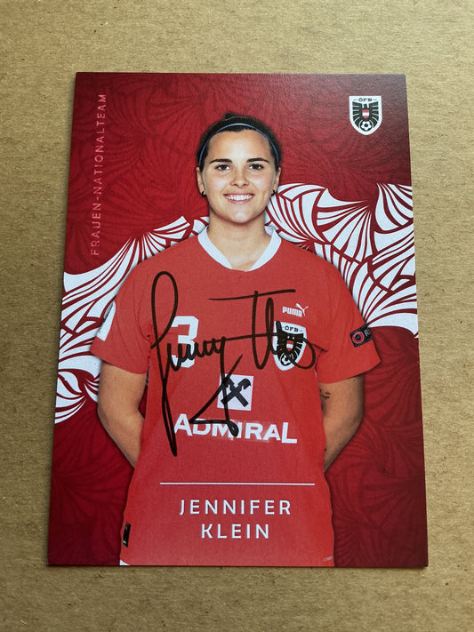 Jennifer Klein, Austria 🇦🇹 2024 SKN St.Pölten hand signed