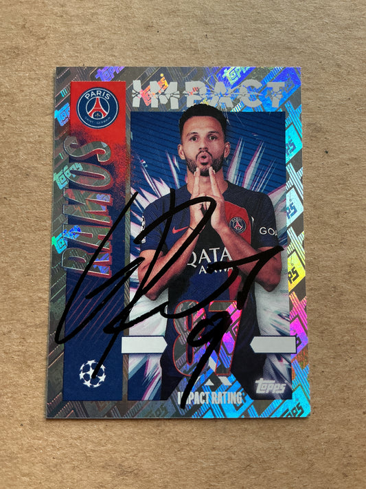 Goncalo Ramos, Portugal 🇵🇹 Paris Saint-Germain 2023/24 Topps hand signed