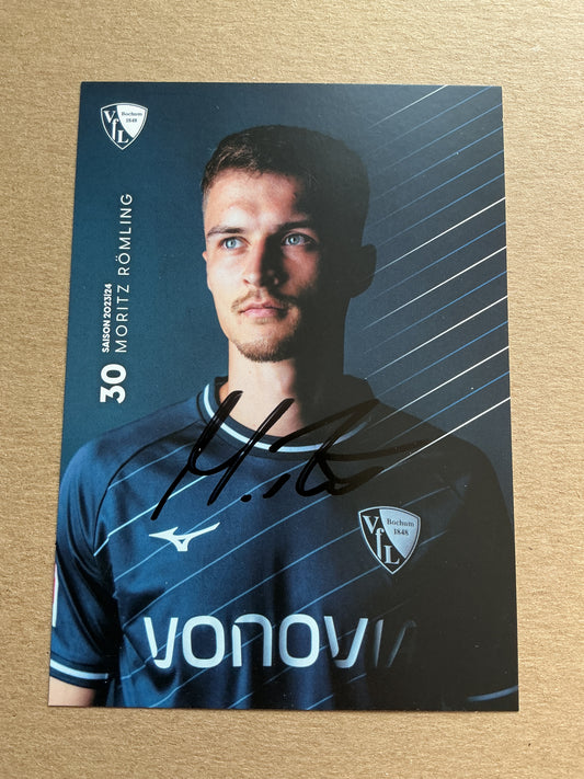 Moritz Römling, Germany 🇩🇪 VfL Bochum 2023/24 hand signed