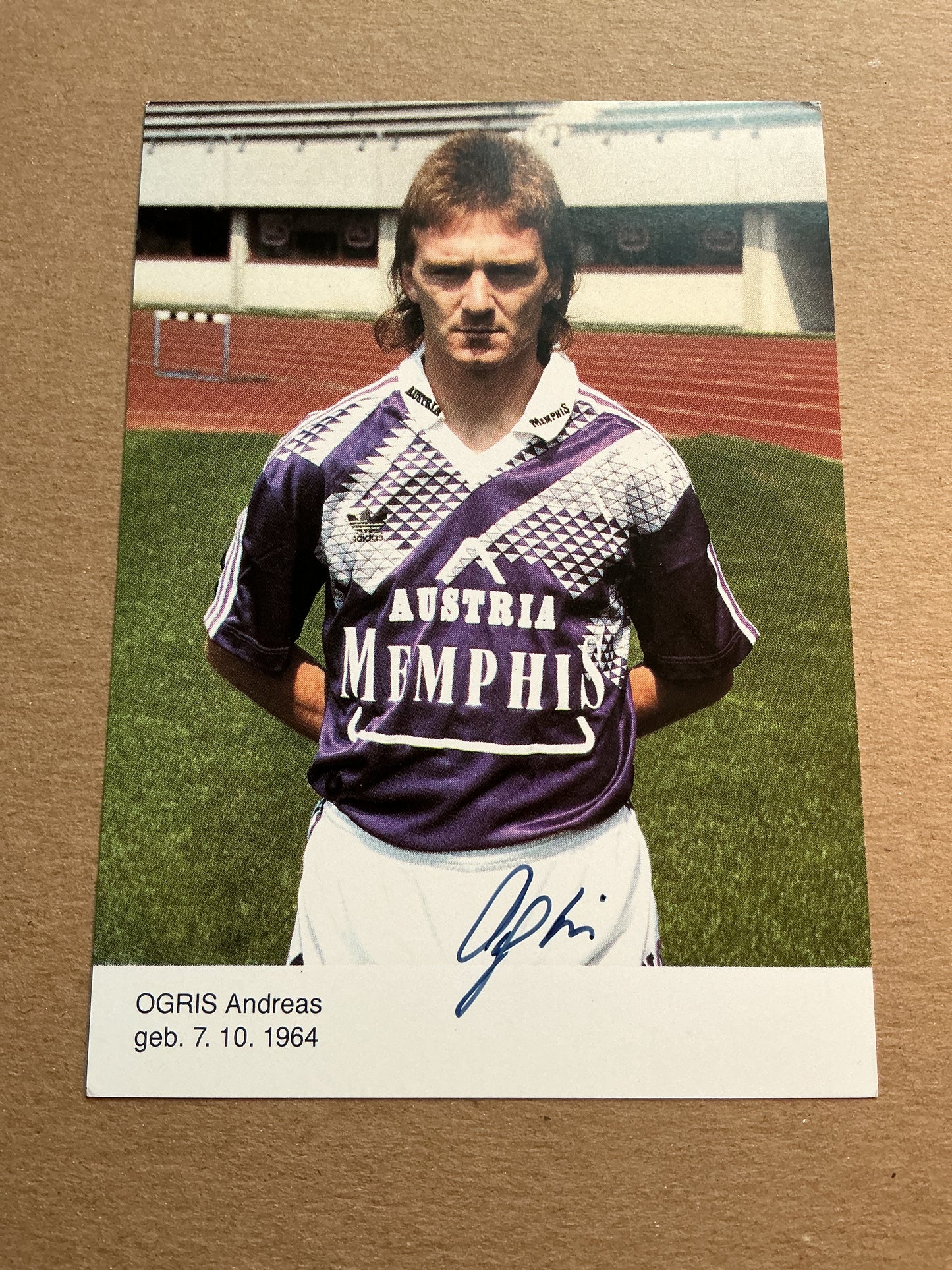 Andreas Ogris, Austria 🇦🇹 Austria Wien 1991/92 hand signed