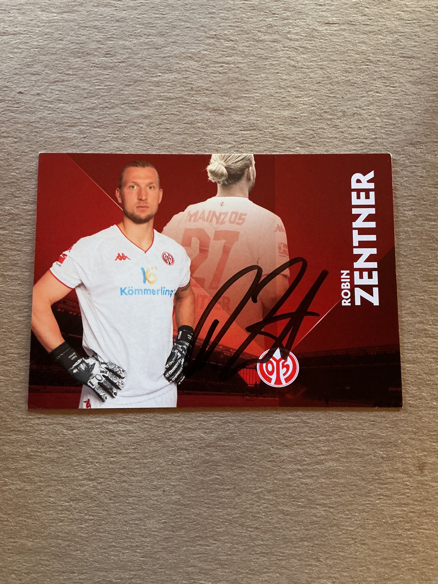 Robin Zentner, Germany 🇩🇪 FSV Mainz 05 2022/23 hand signed