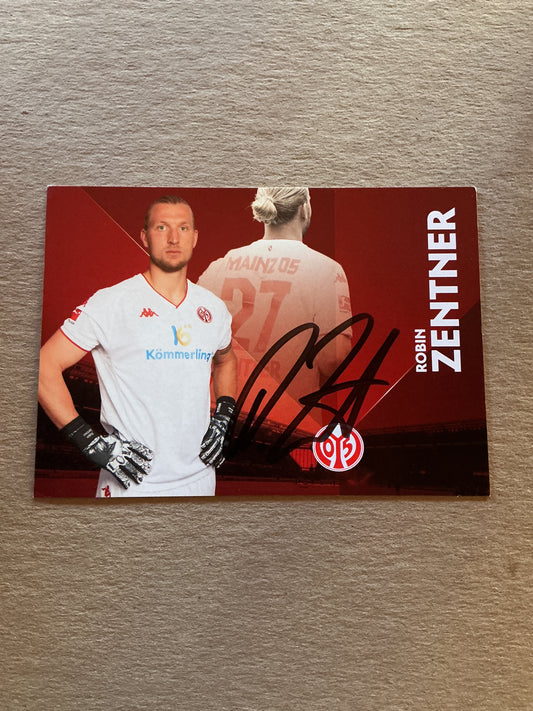 Robin Zentner, Germany 🇩🇪 FSV Mainz 05 2022/23 hand signed