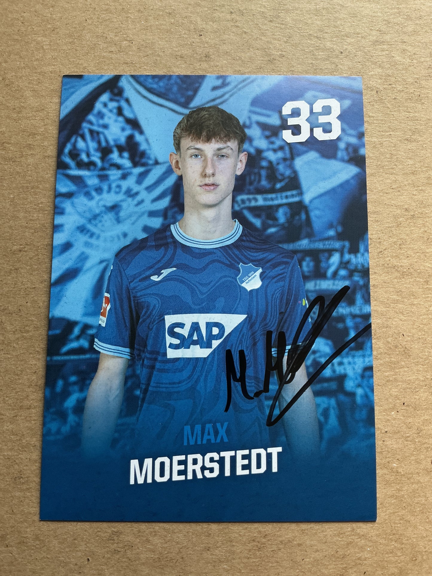 Max Moerstedt, Germany 🇩🇪 TSG 1899 Hoffenheim 2023/24 hand signed