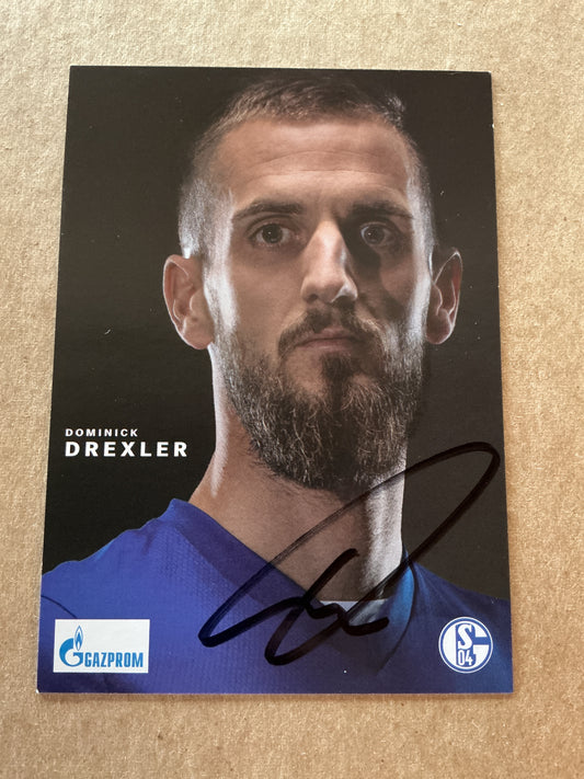 Dominick Drexler, Germany 🇩🇪 FC Schalke 04 2021/22 hand signed