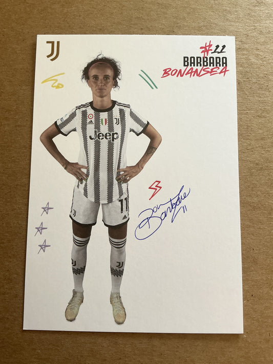 Barbara Bonansea, Italy 🇮🇹 Juventus FC  2022/23 hand signed