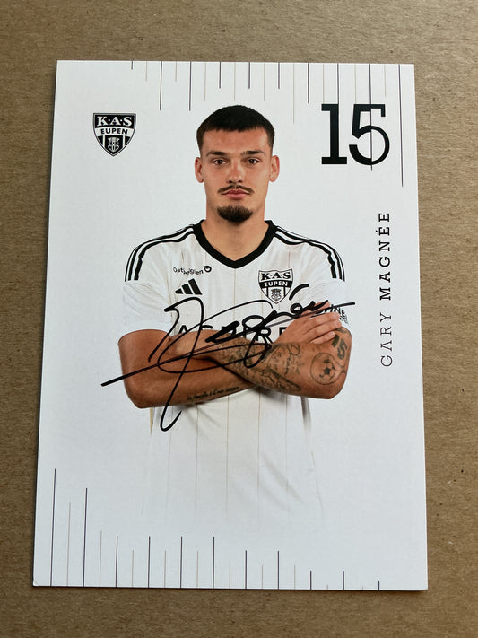 Gary Magnee, Belgium 🇧🇪 KAS Eupen 2023/24 hand signed