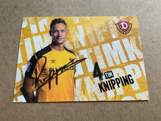Tim Knipping, Germany 🇩🇪 Dynamo Dresden 2021/22 hand signed