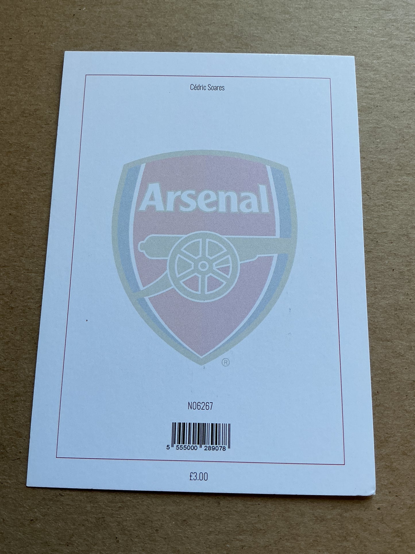 Cedric Soares, Portugal 🇵🇹 Arsenal FC 2023/24 hand signed