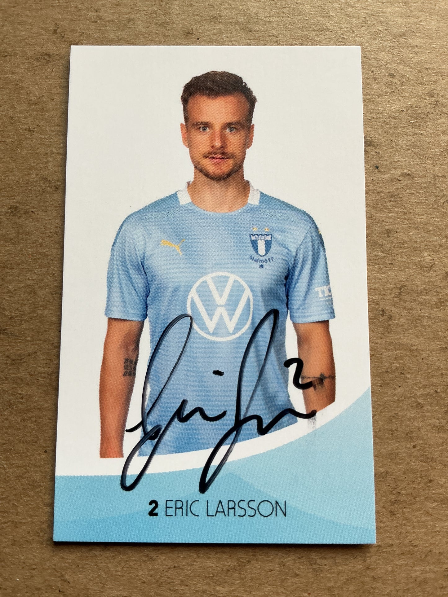 Eric Larsson, Sweden 🇸🇪 Malmö FF 2020/21 hand signed