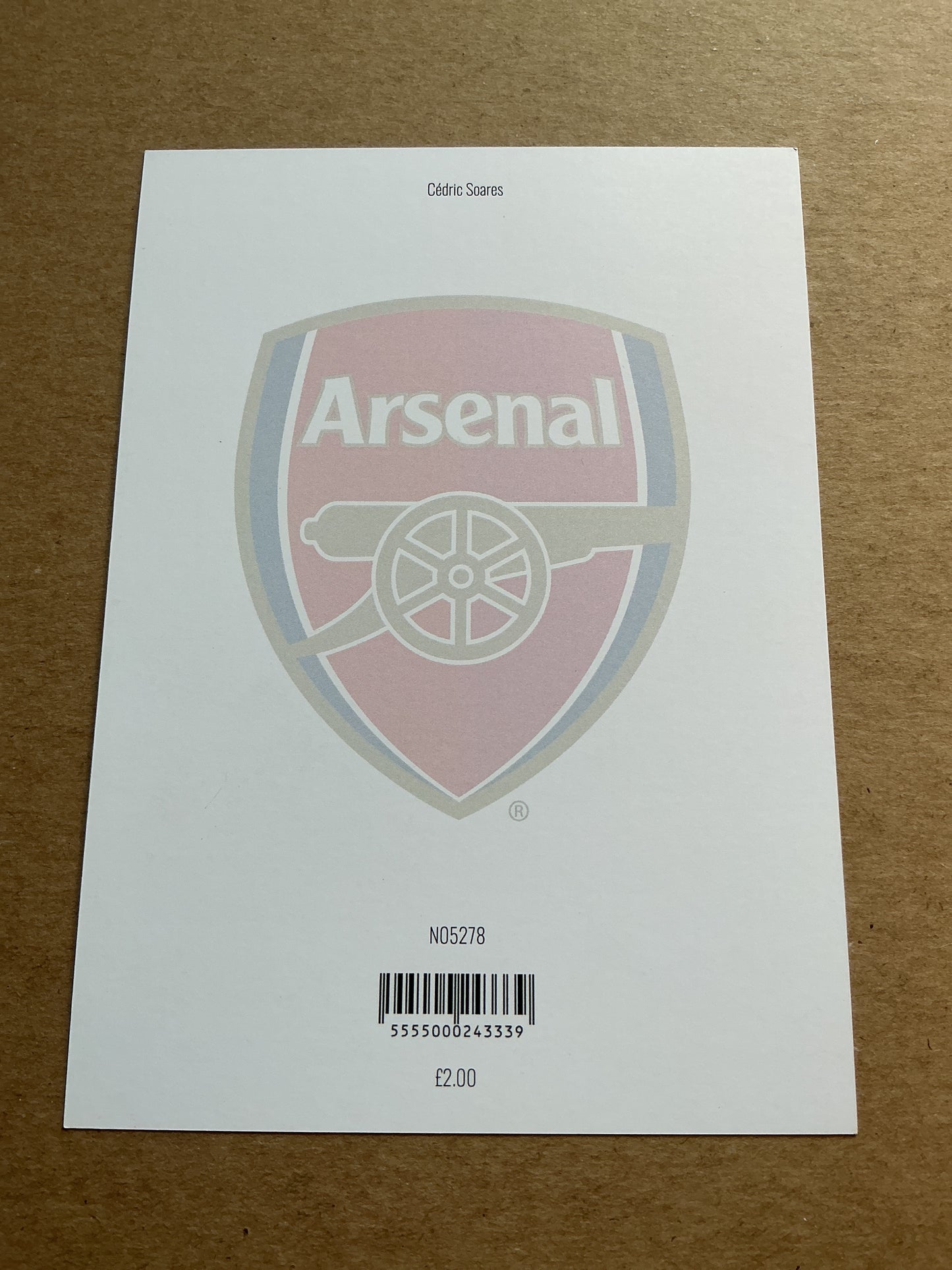Cedric Soares, Portugal 🇵🇹 Arsenal FC 2022/23 hand signed