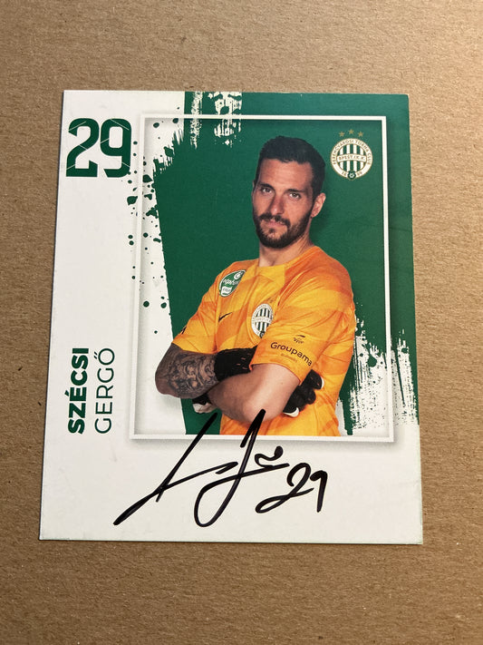 Gergö Szécsi, Hungary 🇭🇺 Ferencváros TC 2023/24 hand signed
