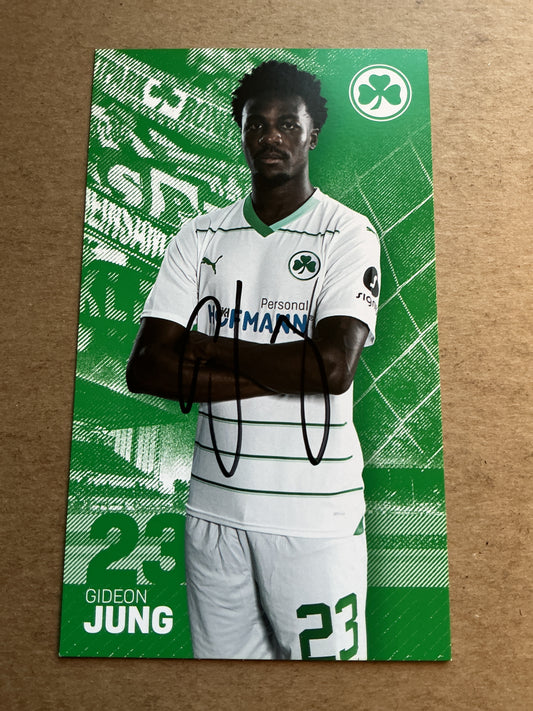 Gideon Jung, Germany 🇩🇪 SpVgg Greuther Fürth 2023/24 hand signed