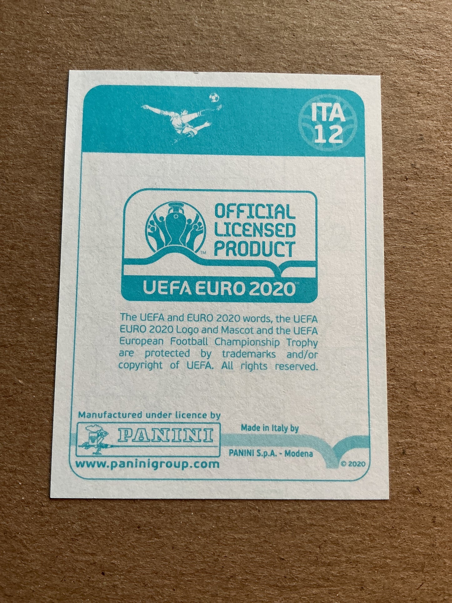 Leonardo Spinazzola, Italy 🇮🇹 UEFA Euro 2020 Panini hand signed