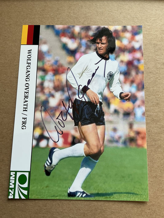 Wolfgang Overath, Germany 🇩🇪 FIFA World Cup 1974 hand signed