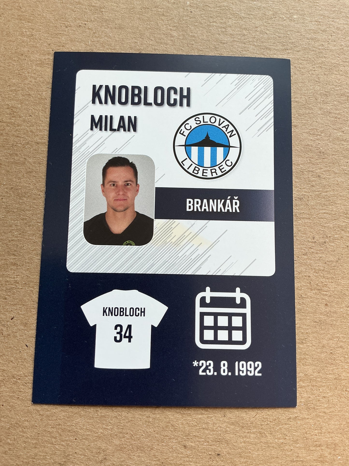 Milan Knobloch, Czech Republic 🇨🇿 FC Slovan Liberec 2019/20 hand signed