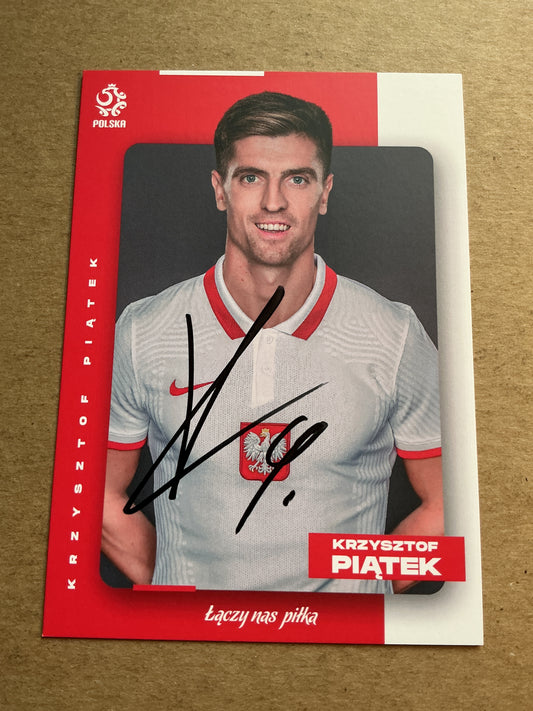 Krzysztof Piatek, Poland 🇵🇱 UEFA Euro Cup 2020 hand signed