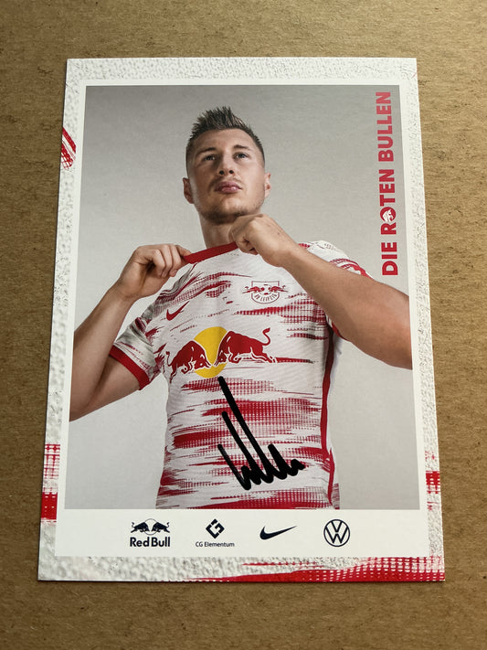 Willi Orban, Hungary 🇭🇺 RB Leipzig 2021/22 hand signed