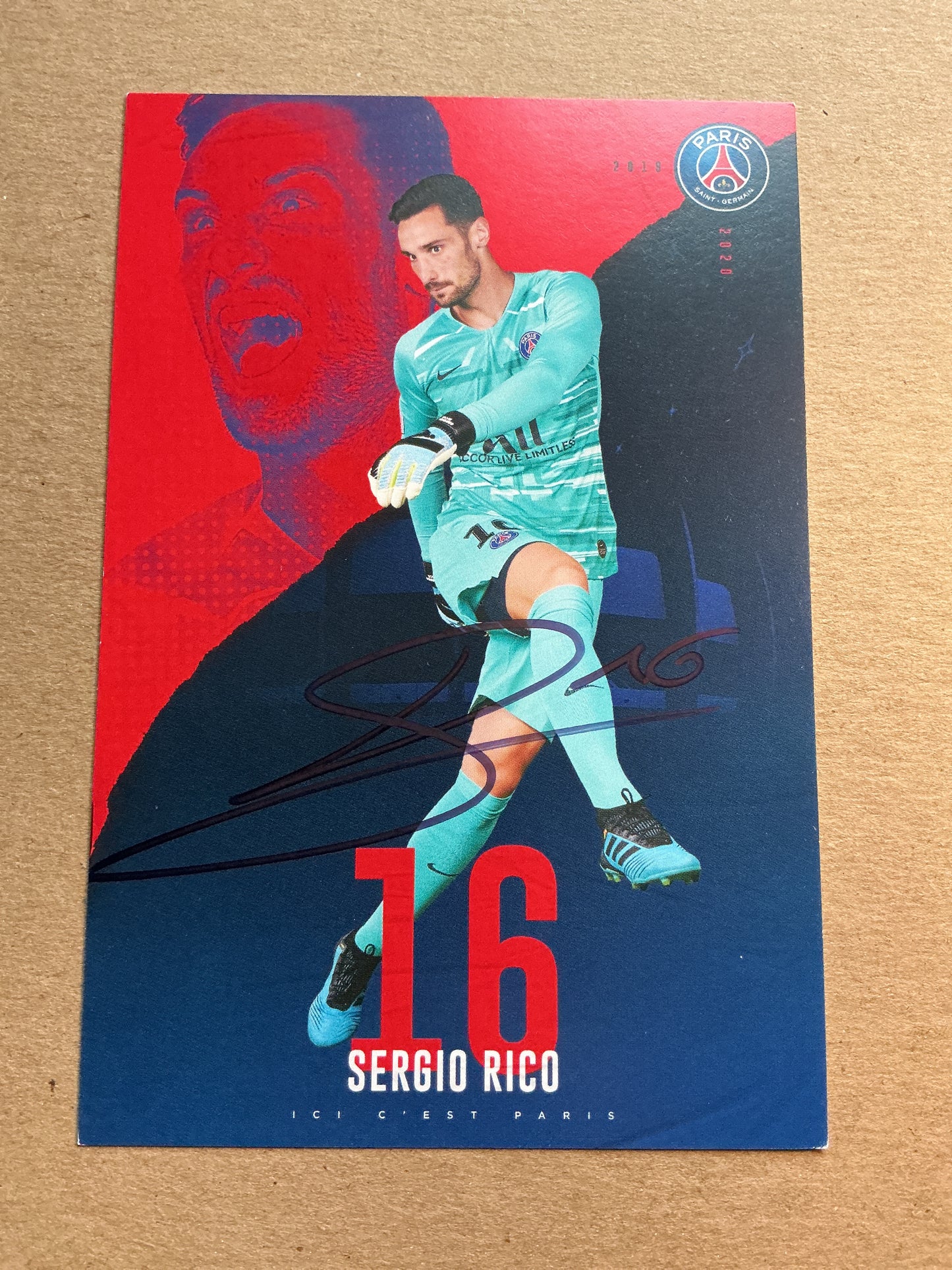 Sergio Rico, Spain 🇪🇸 Paris Saint-Germain 2019/20 hand signed