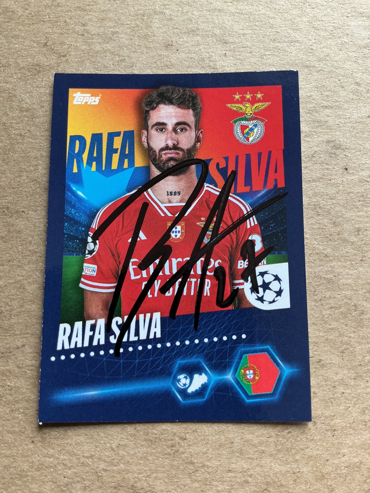 Rafa Silva, Portugal 🇵🇹 SL Benfica 2023/24 Topps hand signed