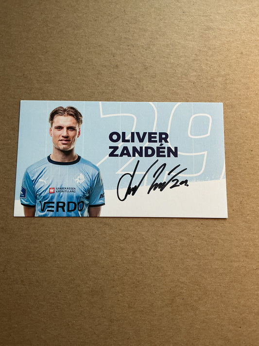 Oliver Zanden, Sweden 🇸🇪 Randers FC 2023/24 hand signed