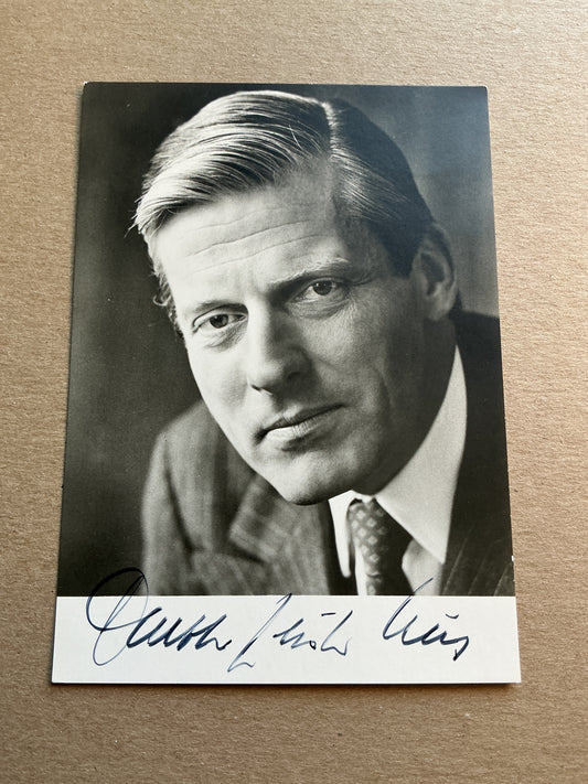 Walther Leisler Kiep, Germany 🇩🇪 Member of Parlament Politics hand signed