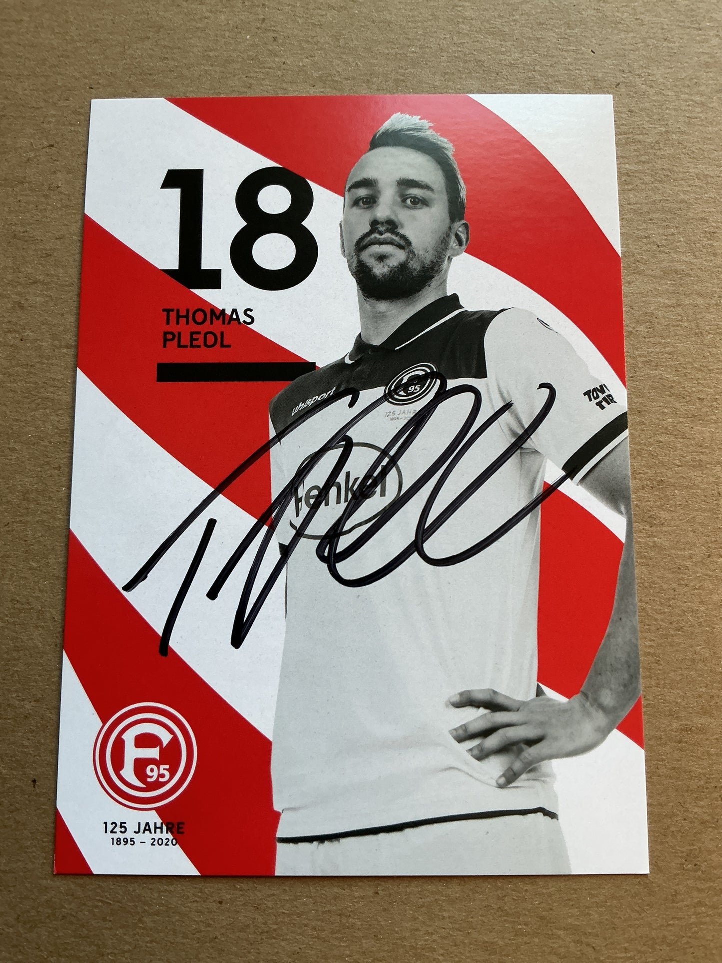 Thomas Pledl, Germany 🇩🇪 Fortuna Düsseldorf 2019/20 hand signed
