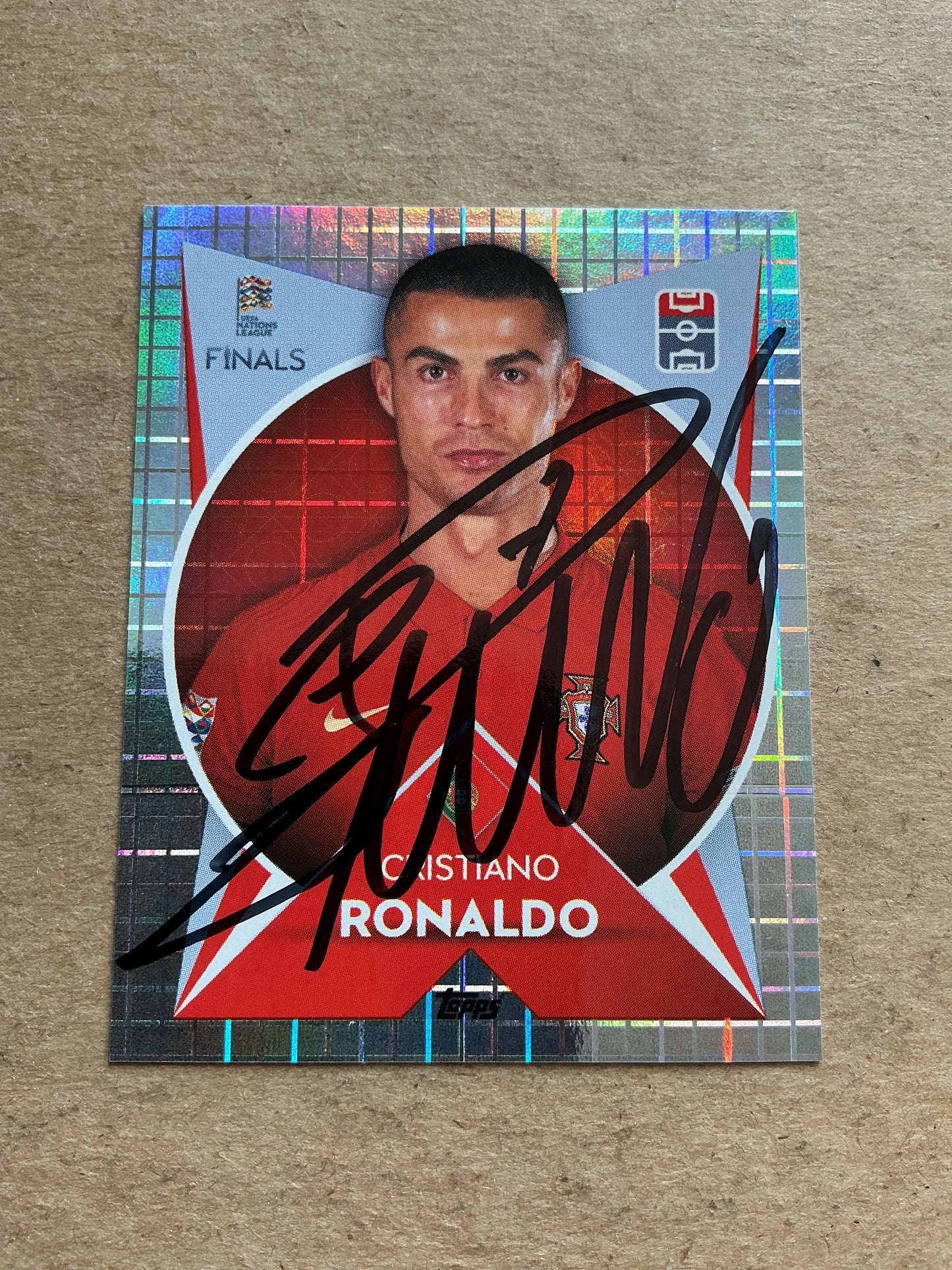 Cristiano Ronaldo, Portugal 🇵🇹 Nations League 2021 Topps hand signed