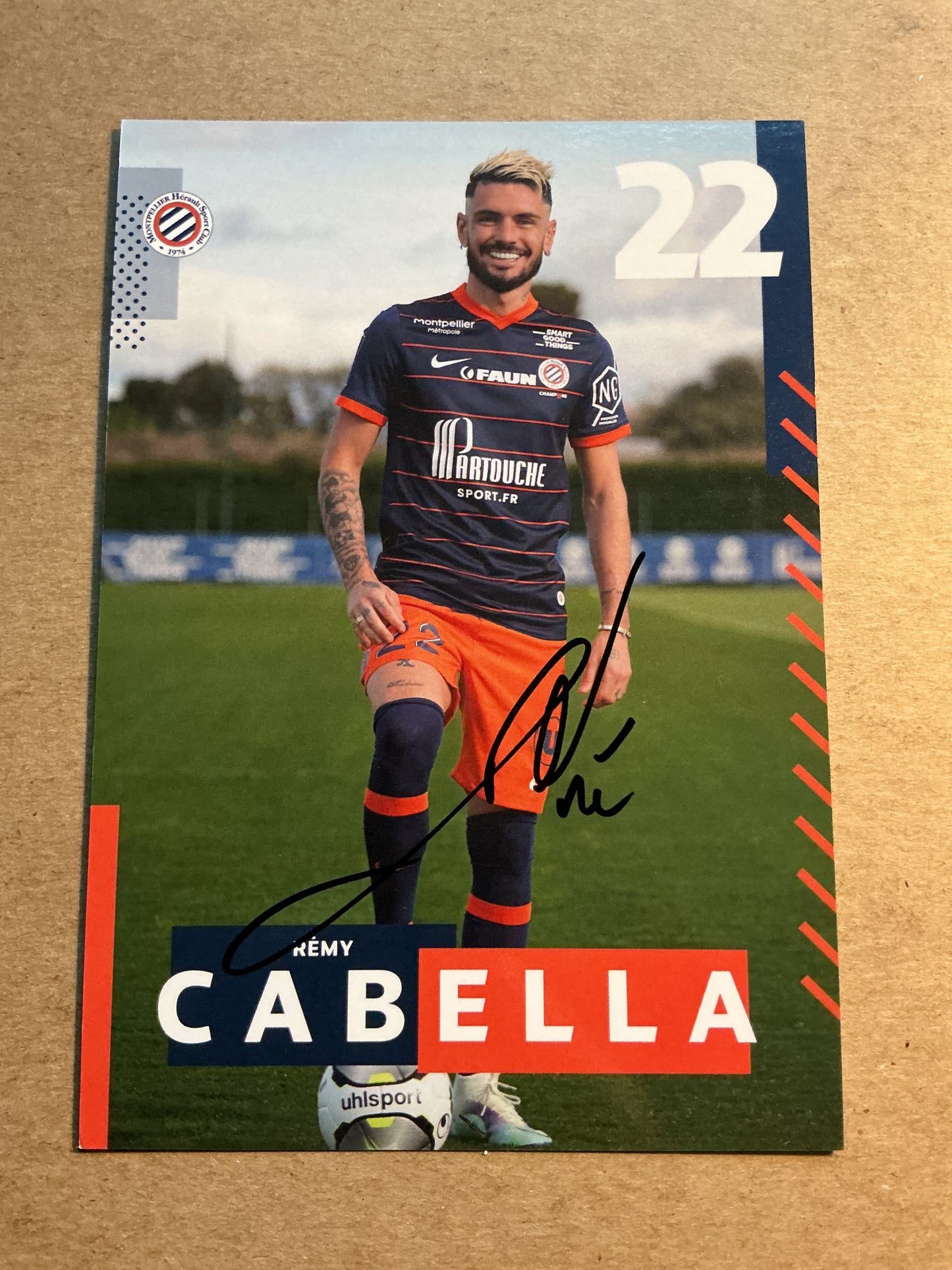 Rémy Cabella, France 🇫🇷 Montpellier HSC 2021/22 hand signed