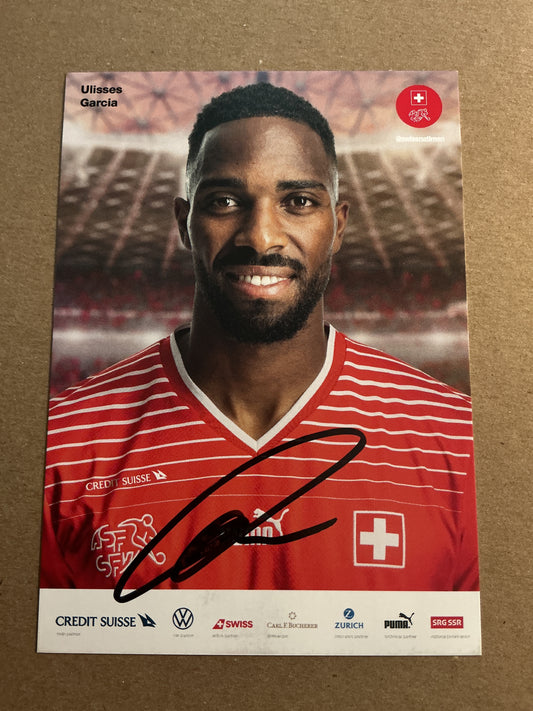 Ulisses Garcia , Switzerland 🇨🇭FIFA World Cup 2022  hand signed
