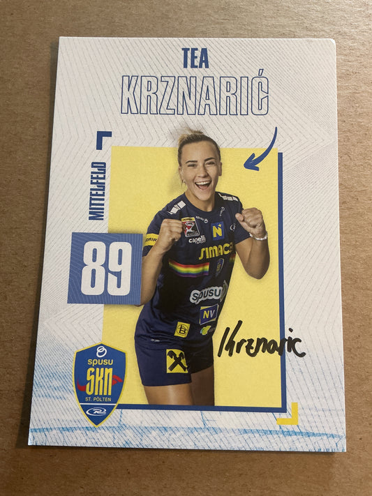 Tea Krznaric, Croatia 🇭🇷 SKN St. Pölten 2024/25 hand signed