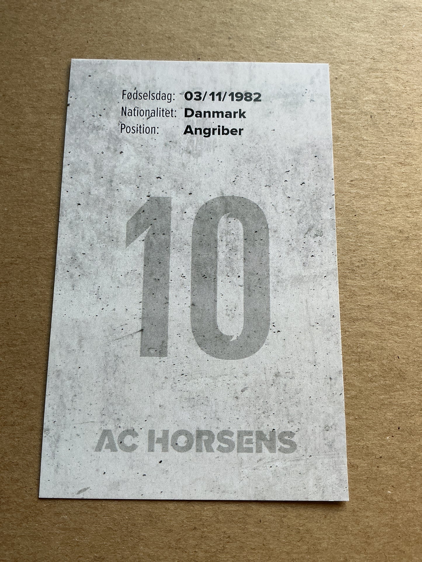 Lasse Kryger, Denmark 🇩🇰 AC Horsens 2018/19 hand signed
