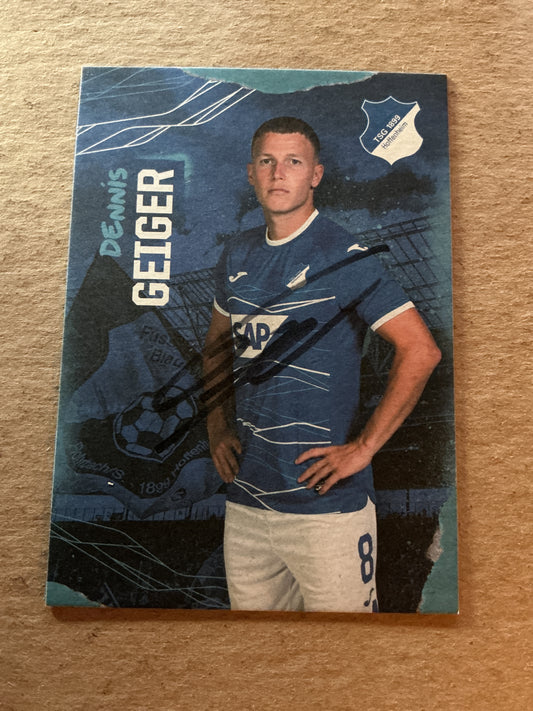 Dennis Geiger, Germany 🇩🇪 TSG 1899 Hoffenheim 2022/23 hand signed