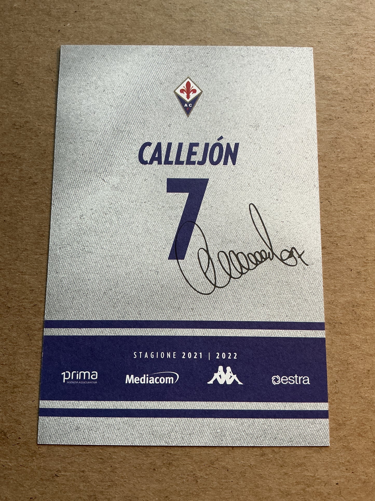 José Callejón, Spain 🇪🇸 ACF Fiorentina 2021/22 hand signed