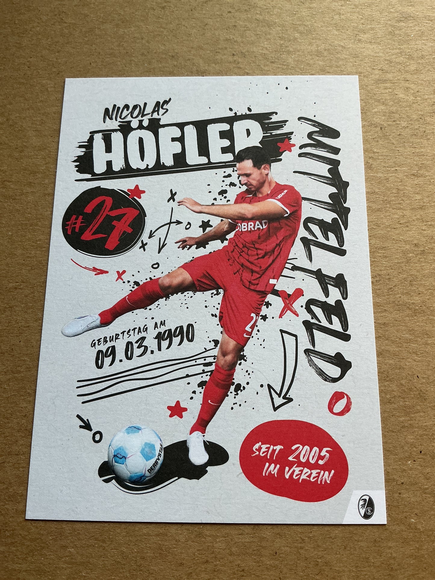 Nicolas Höfler, Germany 🇩🇪 SC Freiburg 2024/25 hand signed