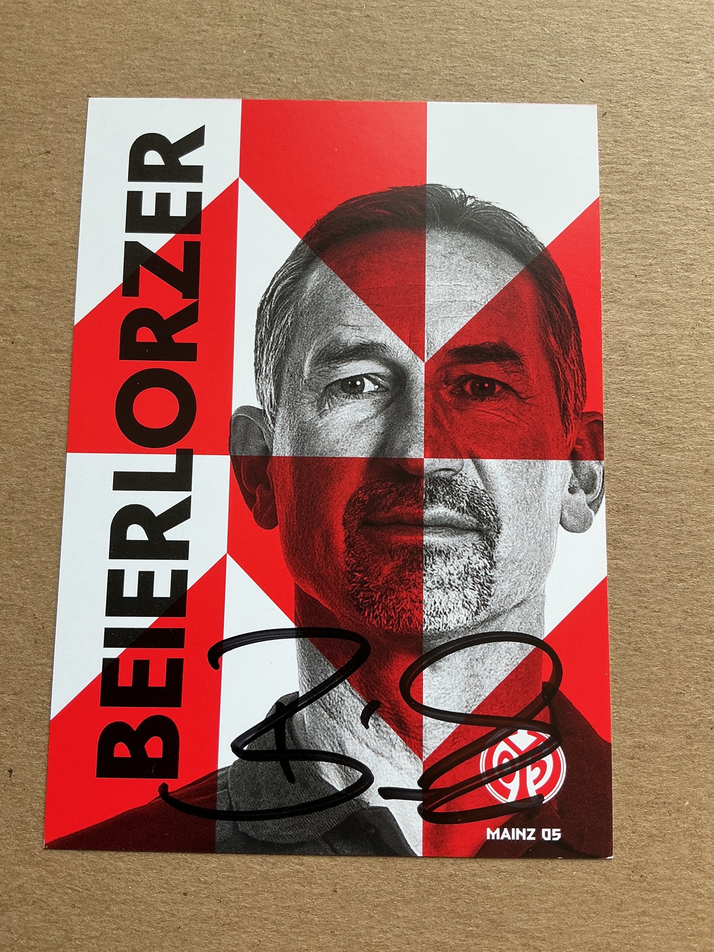 Achim Beierlorzer, Germany 🇩🇪 FSV Mainz 05 2019/20 hand signed