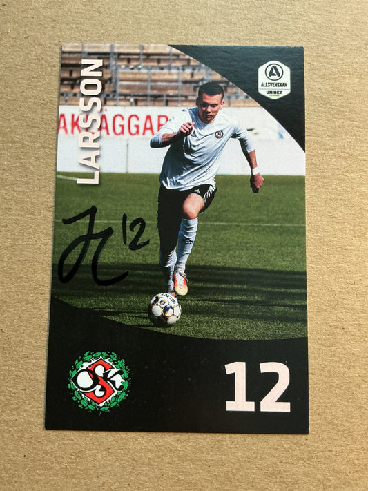 Jake Larsson, Sweden 🇸🇪 Örebro SK 2021/22 hand signed