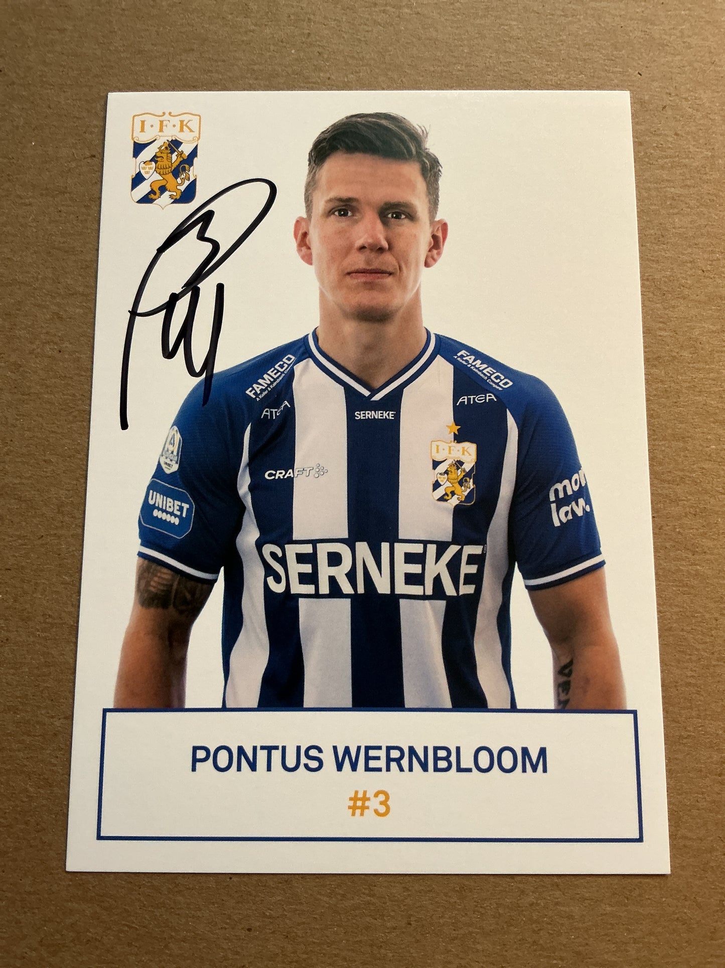 Pontus Wernbloom, Sweden 🇸🇪 IFK Göteborg 2021/22 hand signed