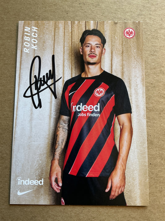 Robin Koch, Germany 🇩🇪 Eintracht Frankfurt 2023/24 hand signed