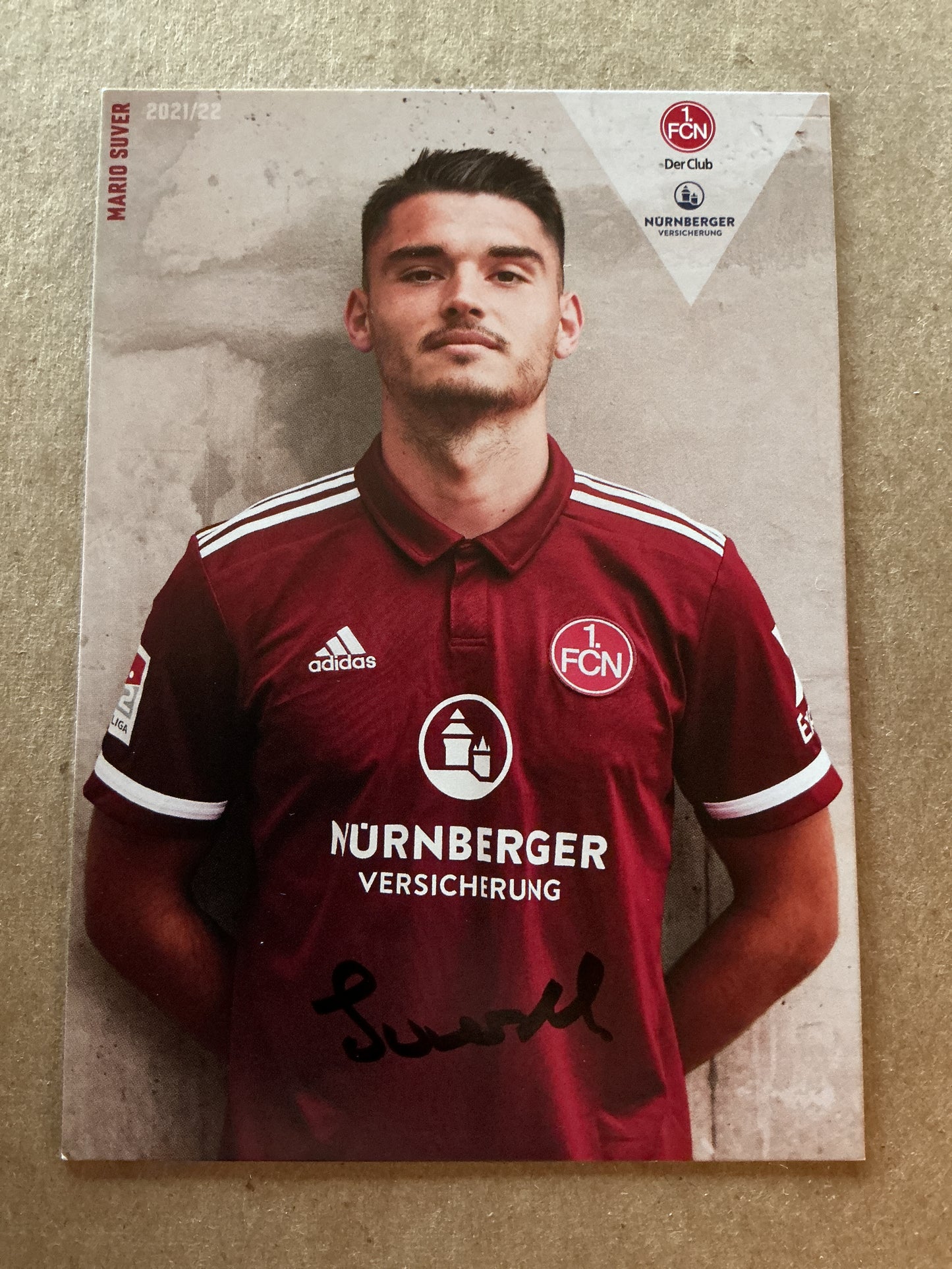 Mario Šuver, Croatia 🇭🇷 1.FC Nürnberg 2021/22 hand signed