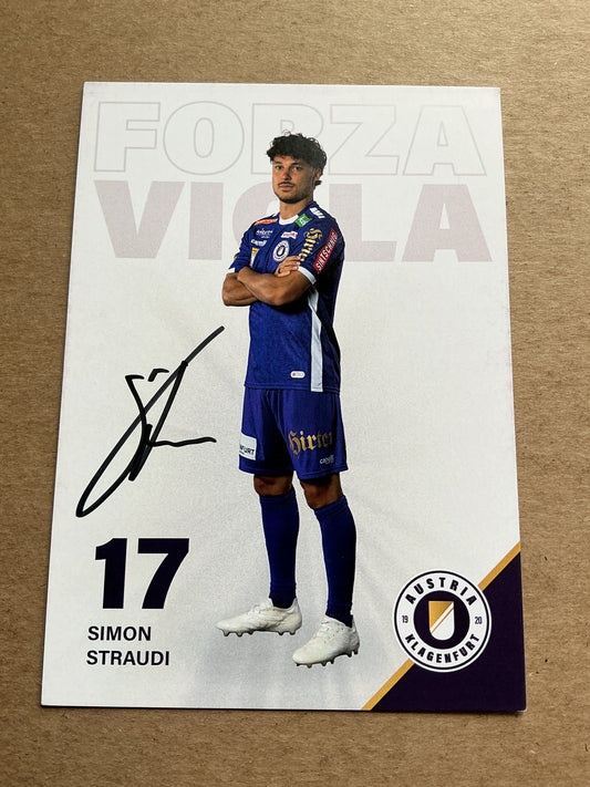 Simon Straudi, Italy 🇮🇹 Austria Klagenfurt 2023/24 hand signed