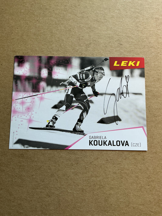 Gabriela Koukalova, Czech Republic 🇨🇿 Biathlon Winter Sports 2024/25 hand signed