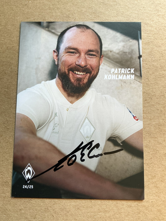 Patrick Kohlmann, Germany 🇩🇪 SV Werder Bremen 2024/25 hand signed